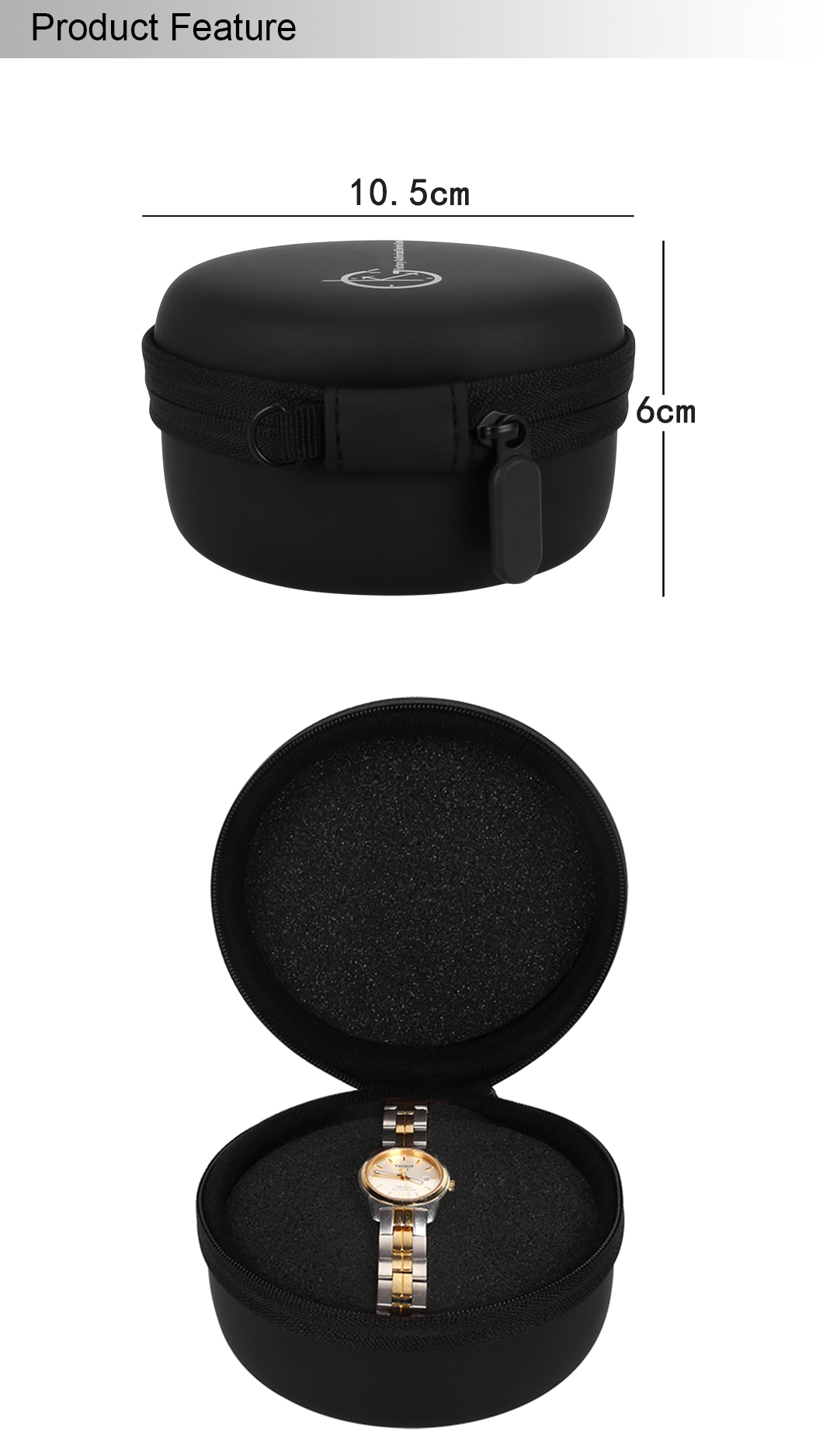 EVA Travel Watch Case, Portable Single Watch Box for Storage(图2)