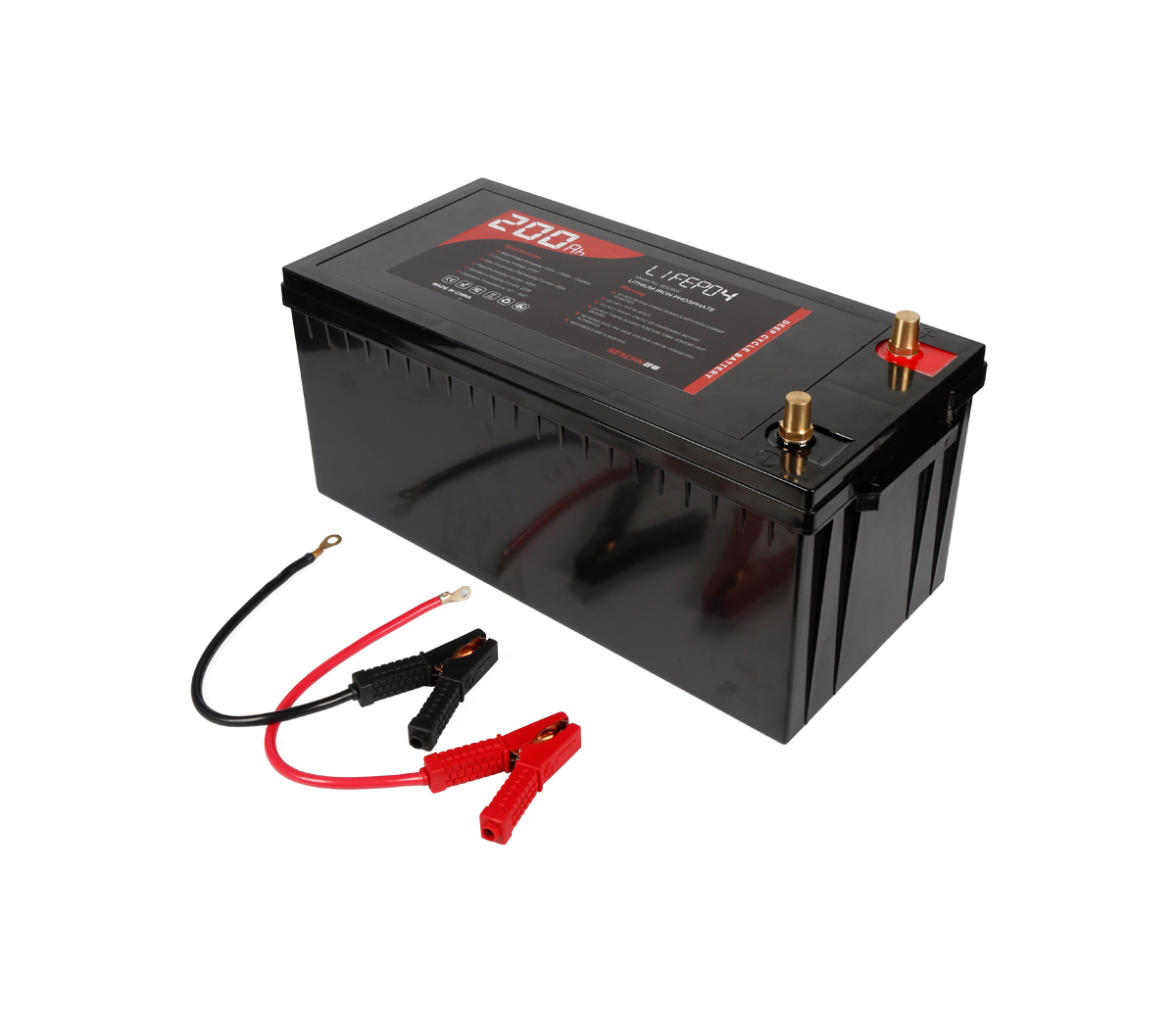 12V 200Ah Lithium Ion Battery LiFePO4 Deep Cycle Camping RV Solar  