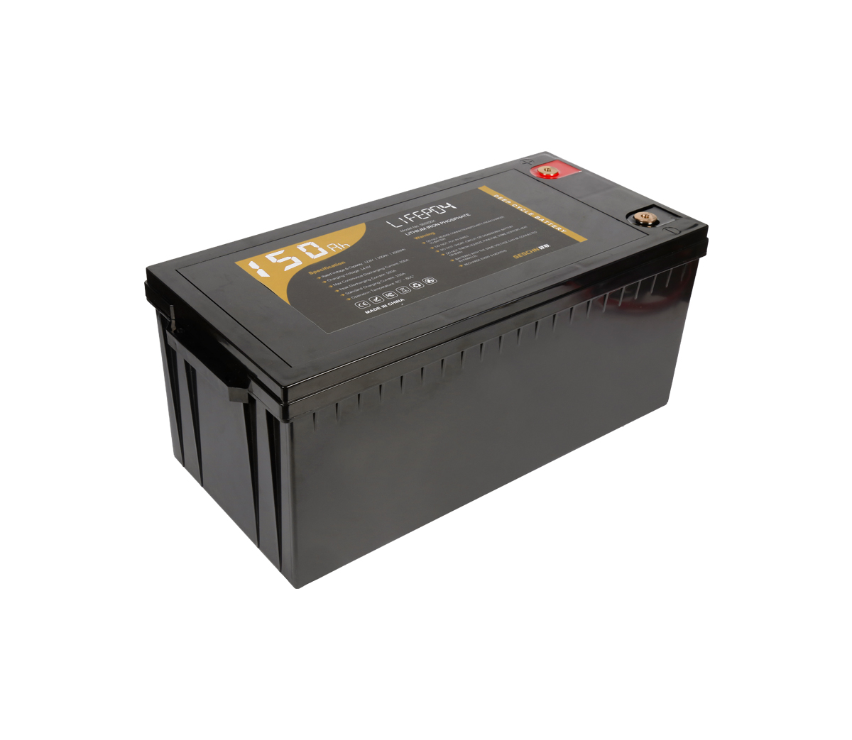 24V 150Ah Lithium Ion Battery LiFePO4 Deep Cycle Camping RV Solar  