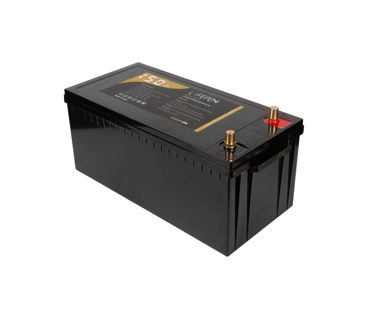 24V 150Ah Lithium Ion Battery LiFePO4 Deep Cycle Camping RV Solar  
