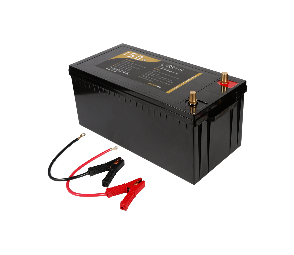 24V 150Ah Lithium Ion Battery LiFePO4 Deep Cycle Camping RV Solar  