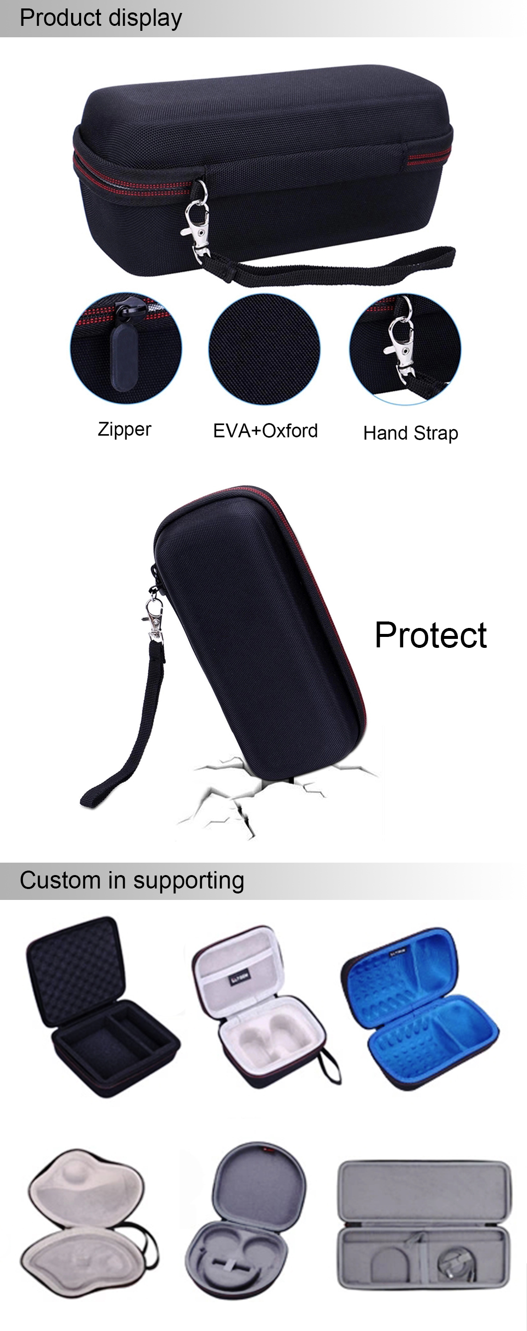 Lightweight Travel Case Hard EVA Case Waterproof Storage Box for JBL Speaker(图3)