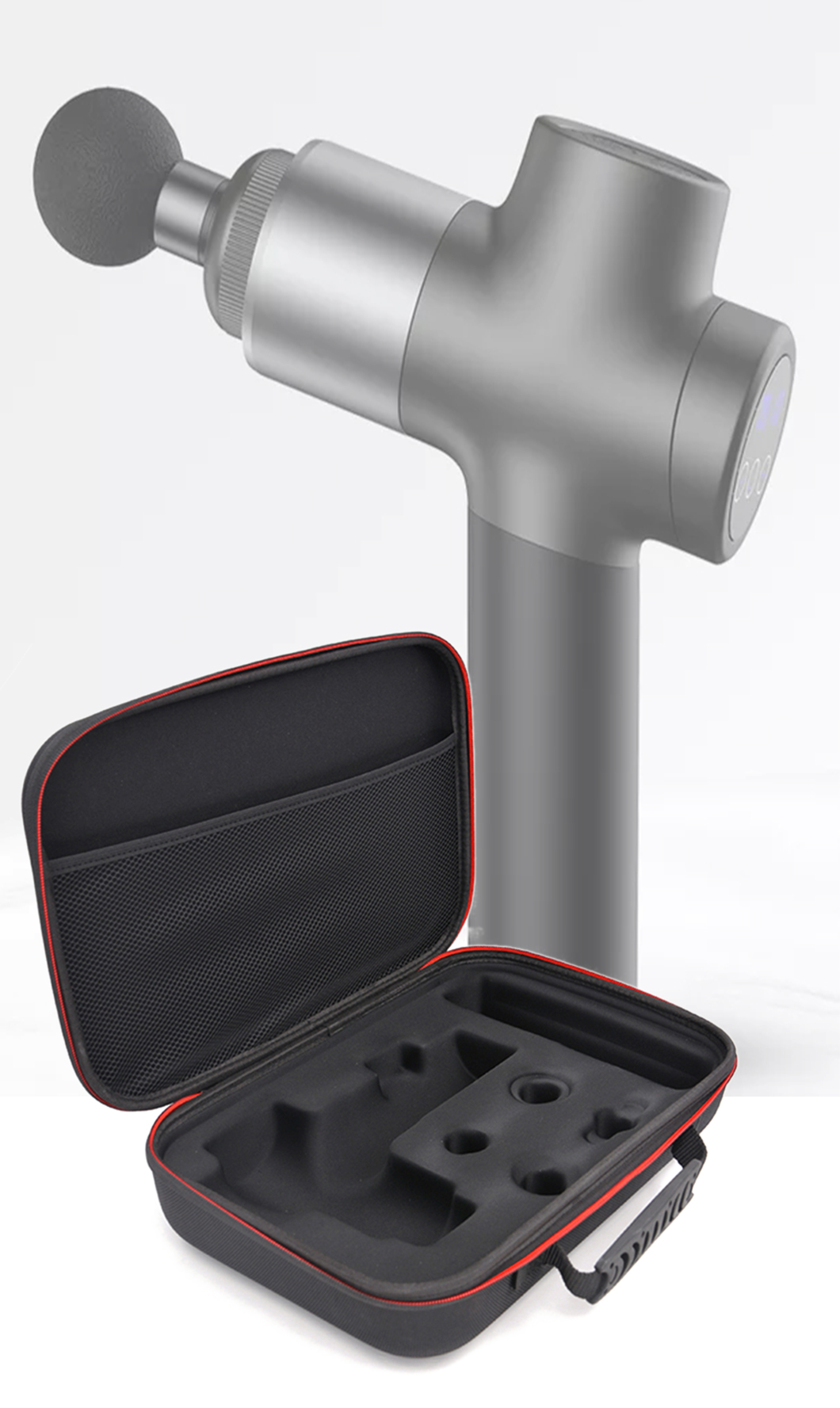 EVA Lightweight Massage Gun Carrying Case , Custom EVA Storage Case For Massage Gun(图3)