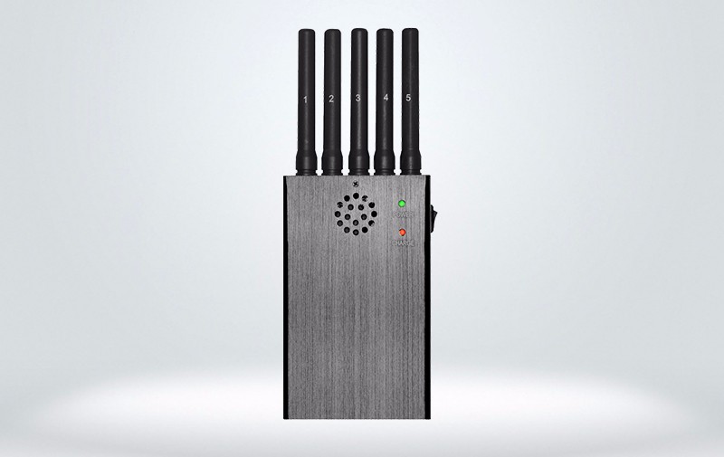 Hand-held mobile phone jammer (5 bands)