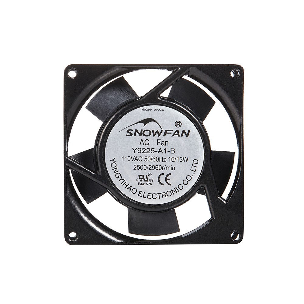  Snowfan 92x92x25mm AC 120V/220V Axial Cooling Fan,High Speed with terminal Power Cord