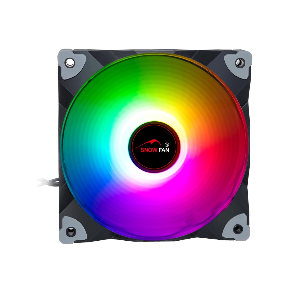 Snowfan 120mm Addressable RGB Lighting Case Fan,3-Pin ARGB Computer Gaming Case Cooling Fan