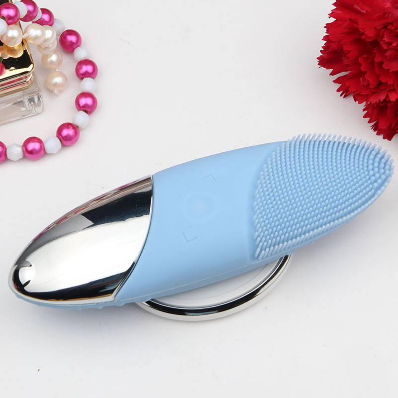 Wireless Charging Waterproof Silicone Facial Cleansing Brush