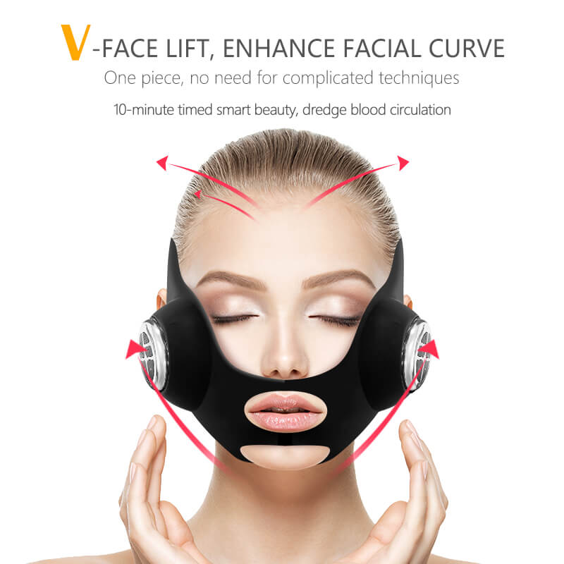 V Shaped Slimming Face Mask EMS Microcurrent Facial Massager Device Face Slimmer Chin Line Lifting Tightening Skin Instrument