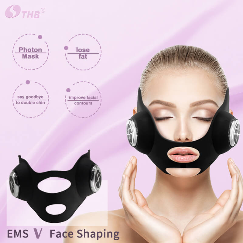 V Shaped Slimming Face Mask EMS Microcurrent Facial Massager Device Face Slimmer Chin Line Lifting T